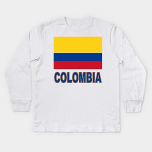 The Pride of Colombia - Colombian Flag Design Kids Long Sleeve T-Shirt